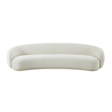 Load image into Gallery viewer, Kendall Cream Velvet 120&quot; Sofa
