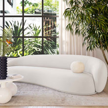 Load image into Gallery viewer, Kendall Cream Velvet 120&quot; Sofa