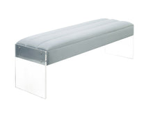 Load image into Gallery viewer, Jax LG Velvet Bench with Lucite Sides