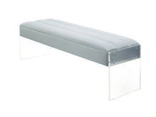 Load image into Gallery viewer, Jax LG Velvet Bench with Lucite Sides