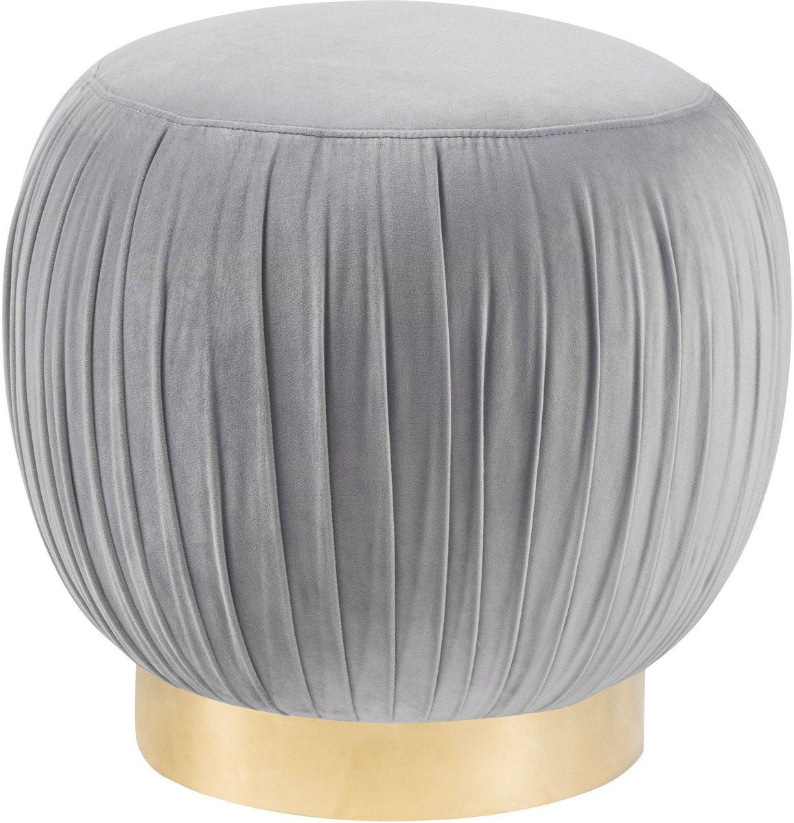 Tulip Velvet Ottoman