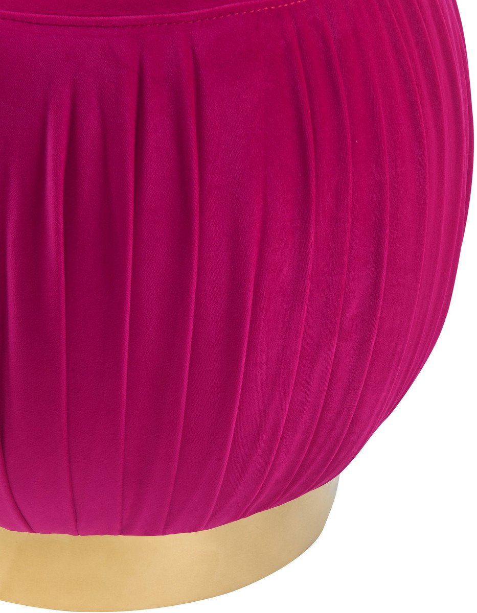 Tulip Velvet Ottoman