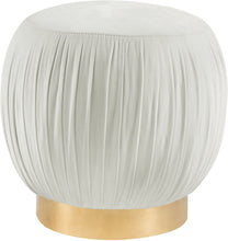 Load image into Gallery viewer, Tulip Velvet Ottoman