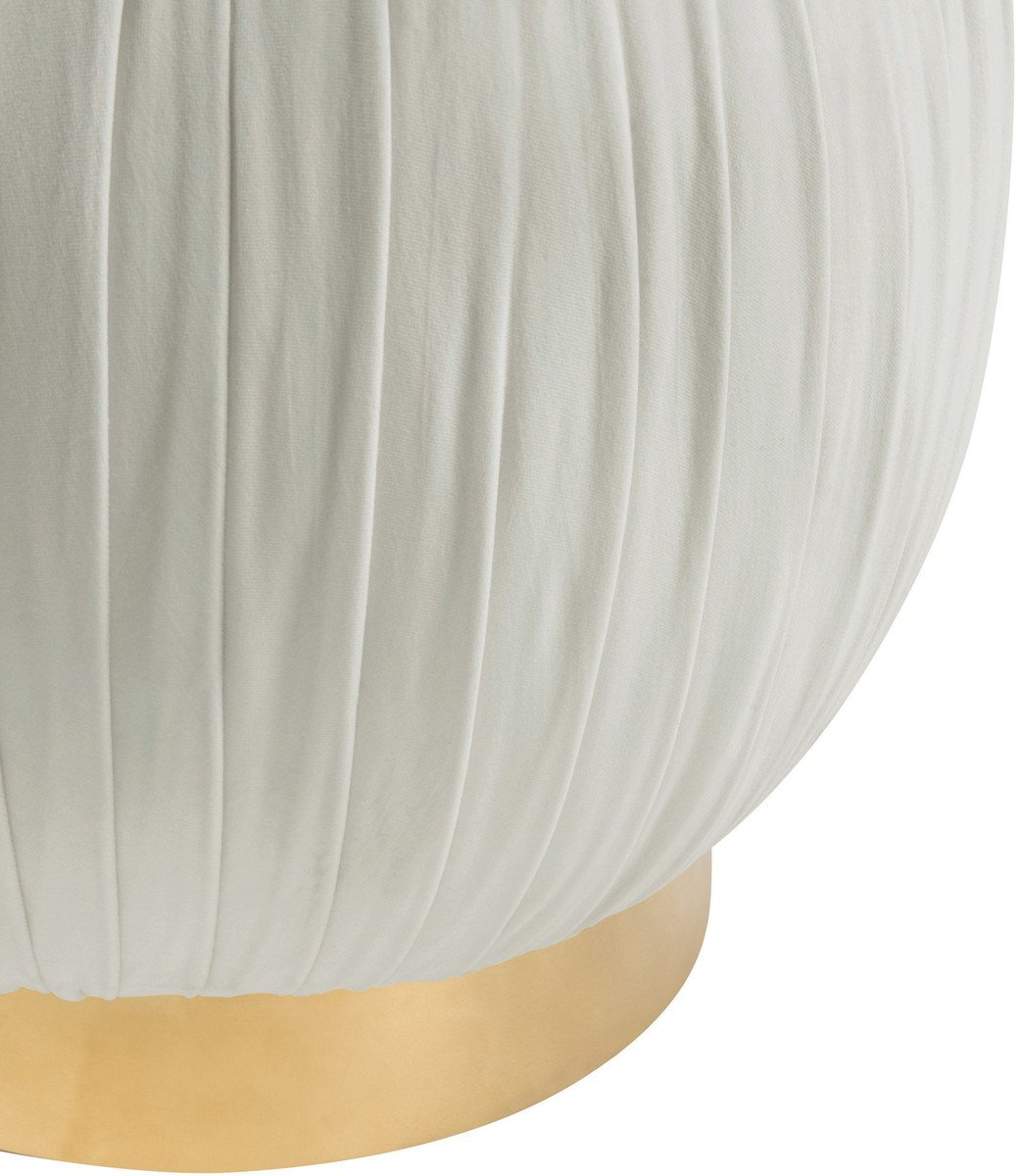 Tulip Velvet Ottoman