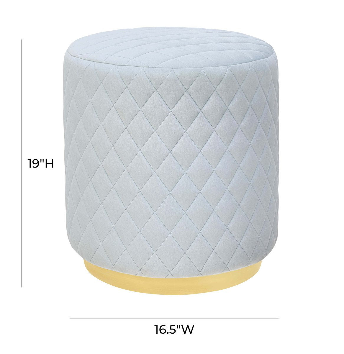 Abir Velvet Ottoman