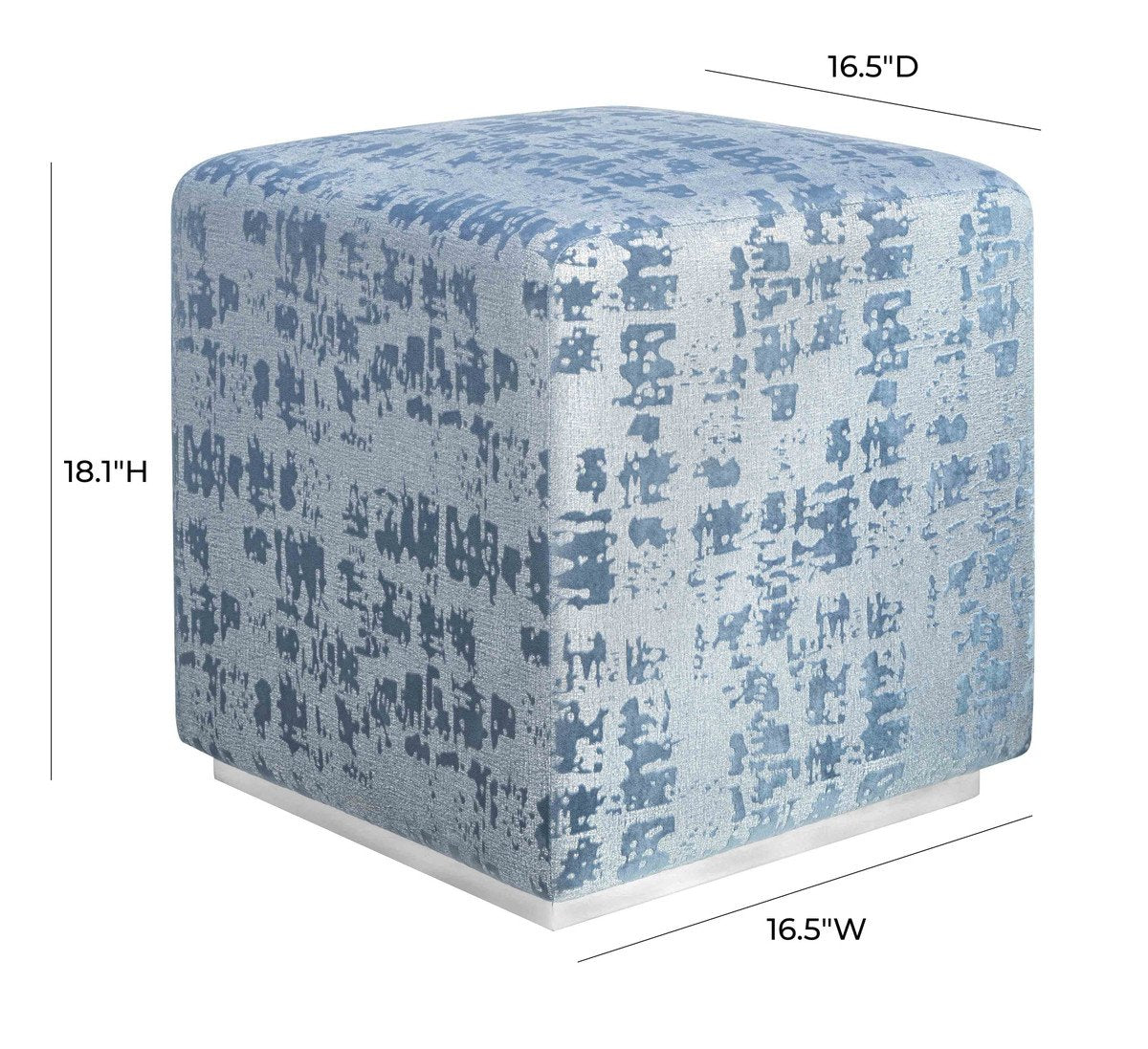 Kent Velvet Ottoman