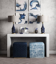 Load image into Gallery viewer, Kent Velvet Ottoman