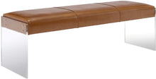 Load image into Gallery viewer, Envy Leather-Acrylic/Velvet Bench