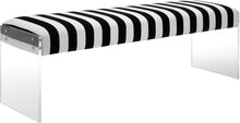 Load image into Gallery viewer, Envy Leather-Acrylic/Velvet Bench