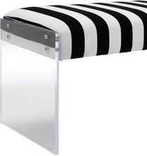 Load image into Gallery viewer, Envy Leather-Acrylic/Velvet Bench