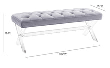 Load image into Gallery viewer, Claira Lucite Bench