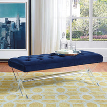 Load image into Gallery viewer, Claira Lucite Bench