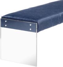 Load image into Gallery viewer, Envy Leather-Acrylic/Velvet Bench