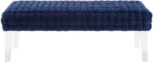 Load image into Gallery viewer, Sal Woven Velvet Bench