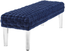 Load image into Gallery viewer, Sal Woven Velvet Bench