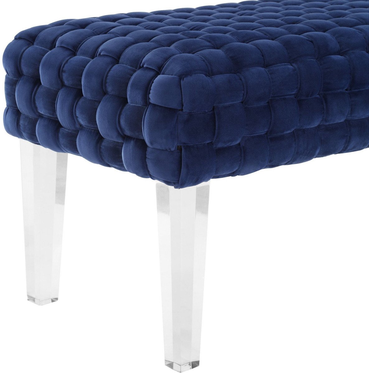 Sal Woven Velvet Bench
