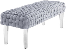 Load image into Gallery viewer, Sal Woven Velvet Bench