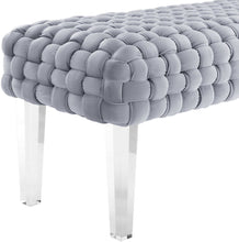 Load image into Gallery viewer, Sal Woven Velvet Bench