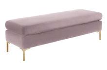 Load image into Gallery viewer, Delilah Textured Velvet Bench