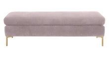 Load image into Gallery viewer, Delilah Textured Velvet Bench
