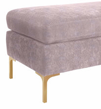 Load image into Gallery viewer, Delilah Textured Velvet Bench