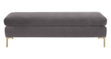 Load image into Gallery viewer, Delilah Textured Velvet Bench