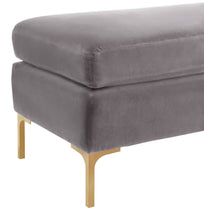Load image into Gallery viewer, Delilah Textured Velvet Bench