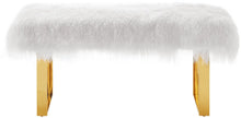 Load image into Gallery viewer, Sherpa Sheepskin Bench