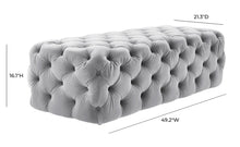 Load image into Gallery viewer, Kaylee Jumbo Velvet Ottoman