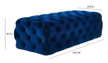 Load image into Gallery viewer, Kaylee Jumbo Velvet Ottoman