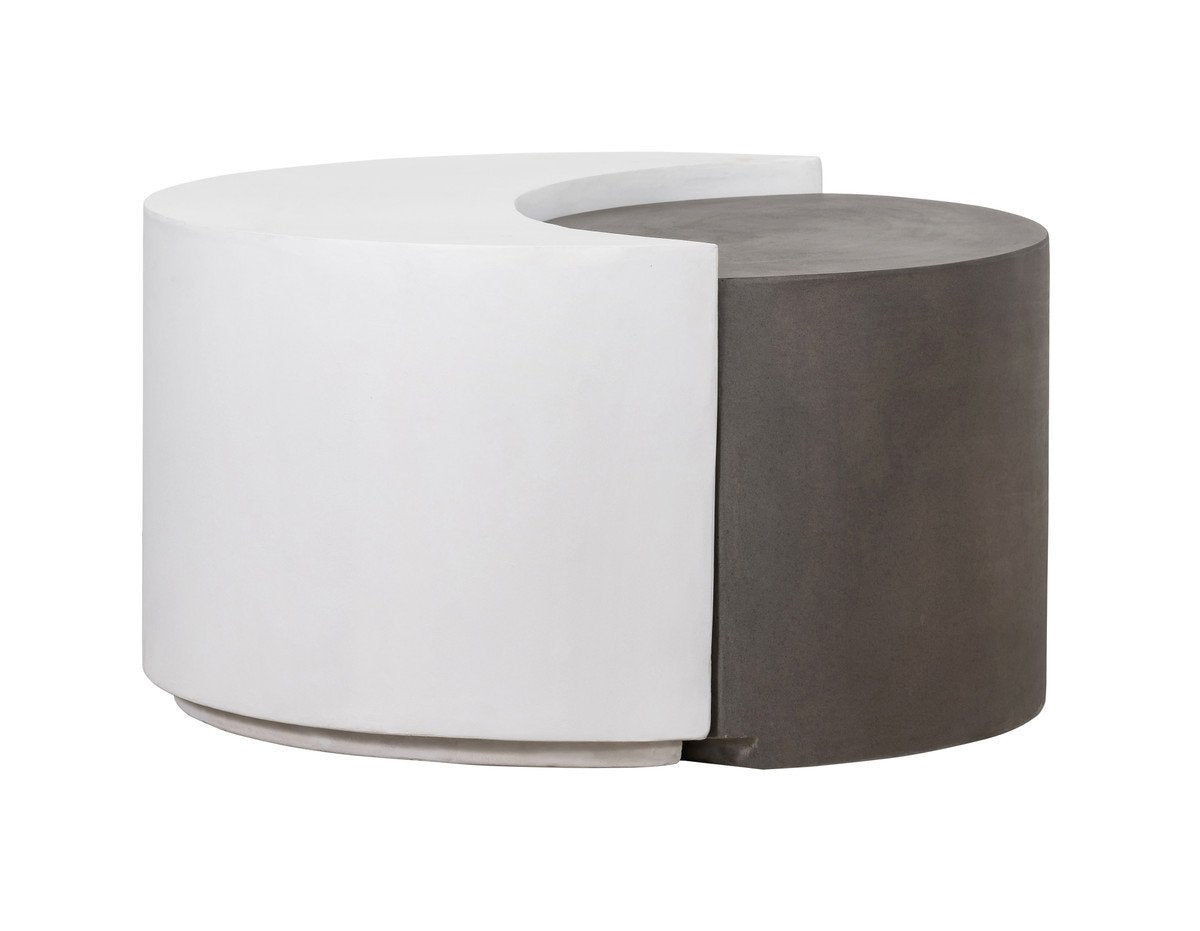 Divide Grey and White Concrete Cocktail Table