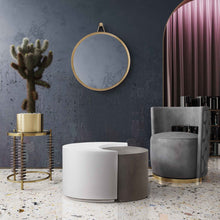 Load image into Gallery viewer, Divide Grey and White Concrete Cocktail Table