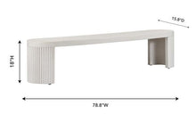 Load image into Gallery viewer, Wave Concrete Bench