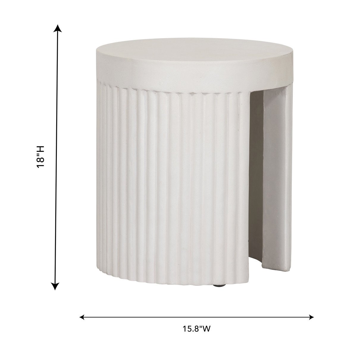 Wave Concrete Stool