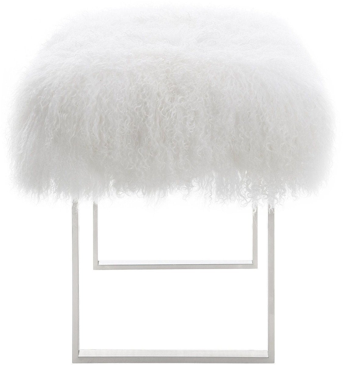 Sherpa Sheepskin Bench