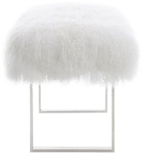 Load image into Gallery viewer, Sherpa Sheepskin Bench