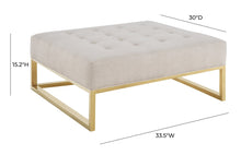 Load image into Gallery viewer, Nova Velvet Ottoman