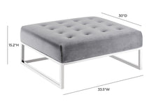 Load image into Gallery viewer, Nova Velvet Ottoman