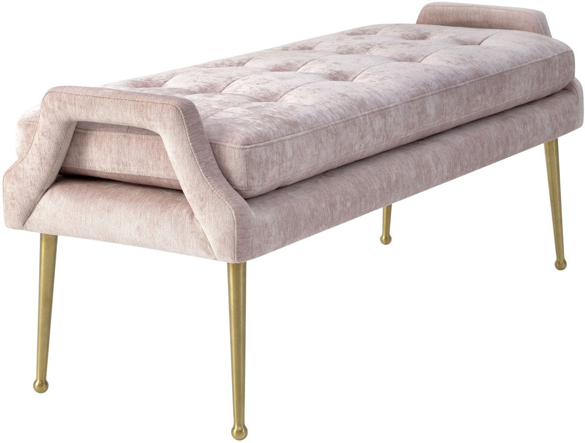 Eileen Slub Velvet Bench