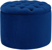 Load image into Gallery viewer, Queen Velvet Storage Ottoman