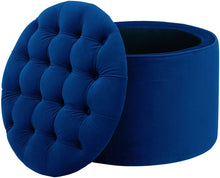 Load image into Gallery viewer, Queen Velvet Storage Ottoman