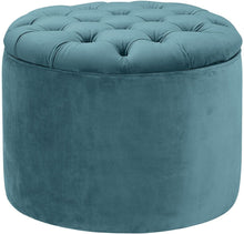 Load image into Gallery viewer, Queen Velvet Storage Ottoman