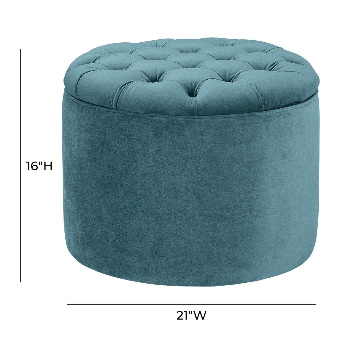 Queen Velvet Storage Ottoman