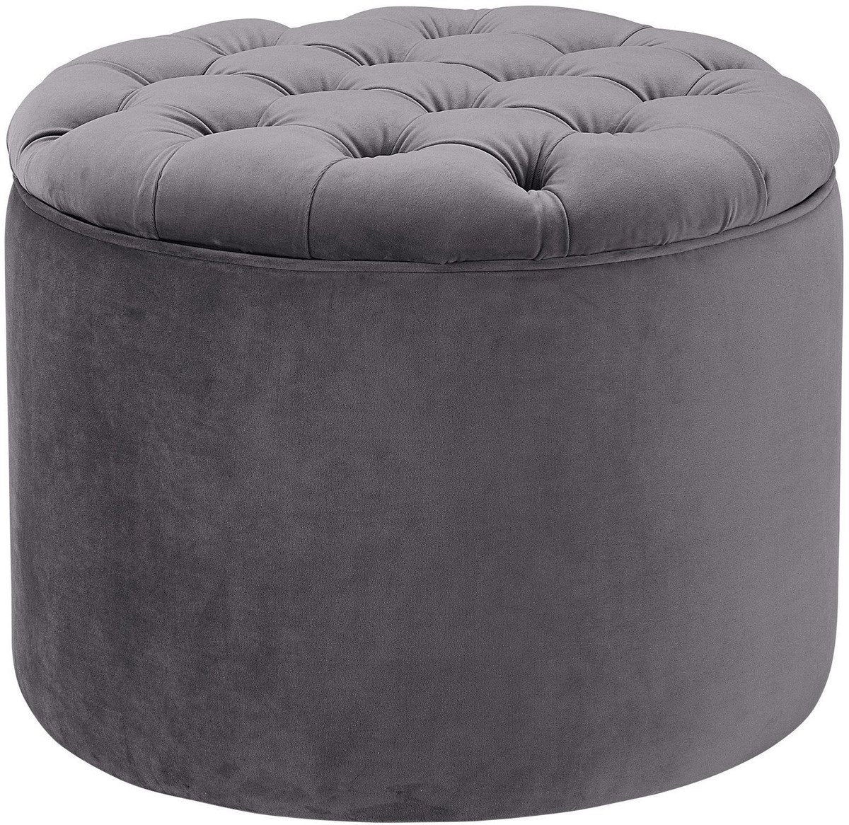 Queen Velvet Storage Ottoman