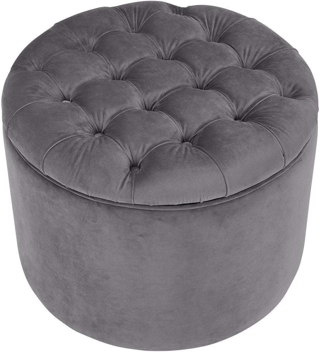 Queen Velvet Storage Ottoman