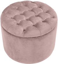 Load image into Gallery viewer, Queen Velvet Storage Ottoman