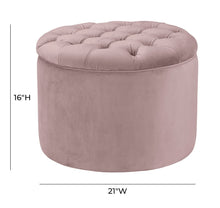 Load image into Gallery viewer, Queen Velvet Storage Ottoman