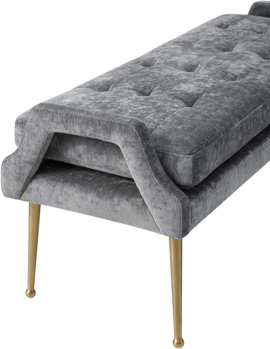 Eileen Slub Velvet Bench