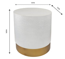 Load image into Gallery viewer, Dimple Hand Hammered Side Table