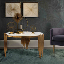 Load image into Gallery viewer, Waterfall Marble Cocktail Table
